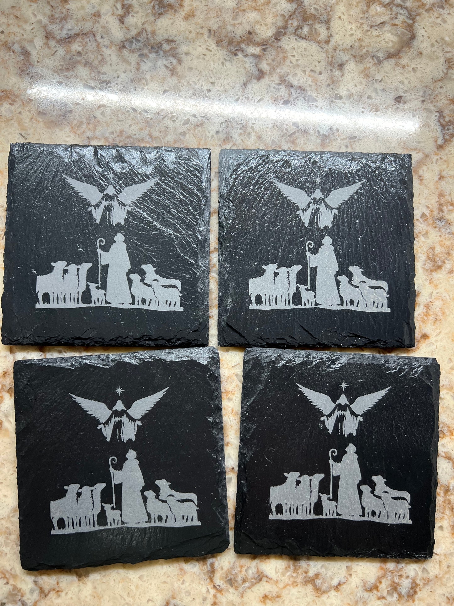 Slate Coaster Sets (4 Pc.)