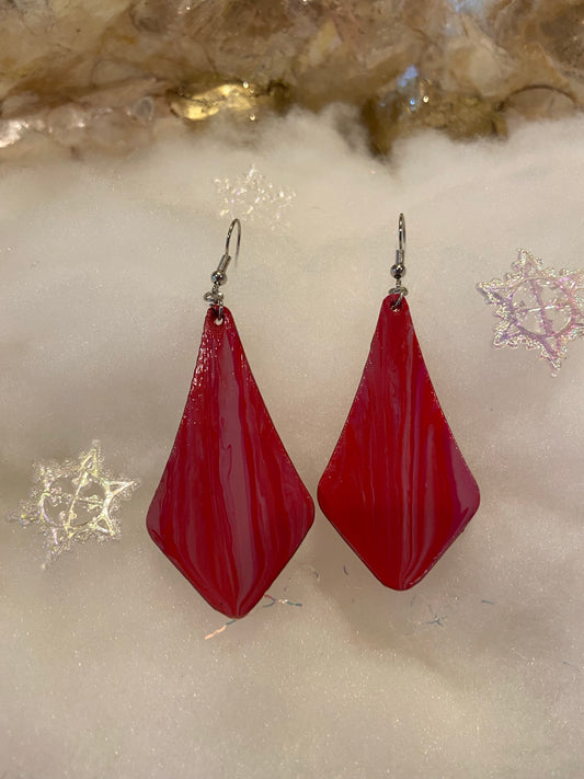 Pointed Teardrop Earrings